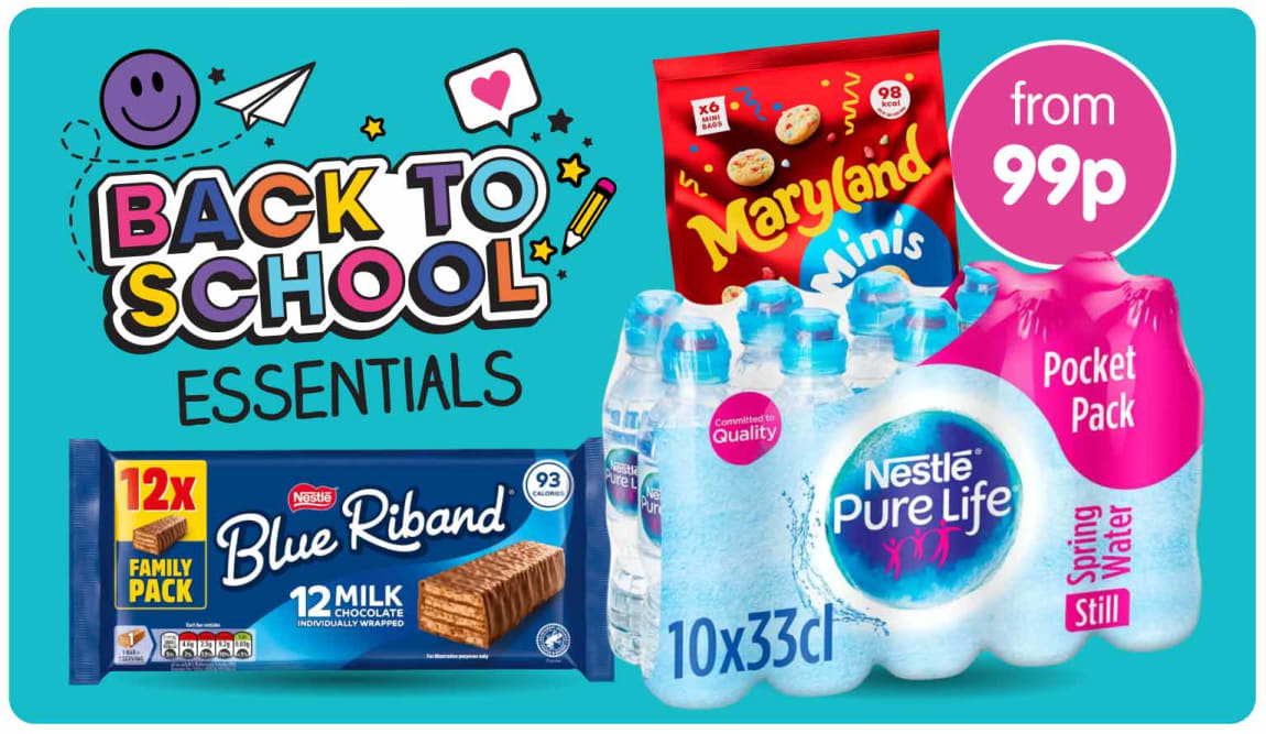 Back to School Food Essentials at B&M.