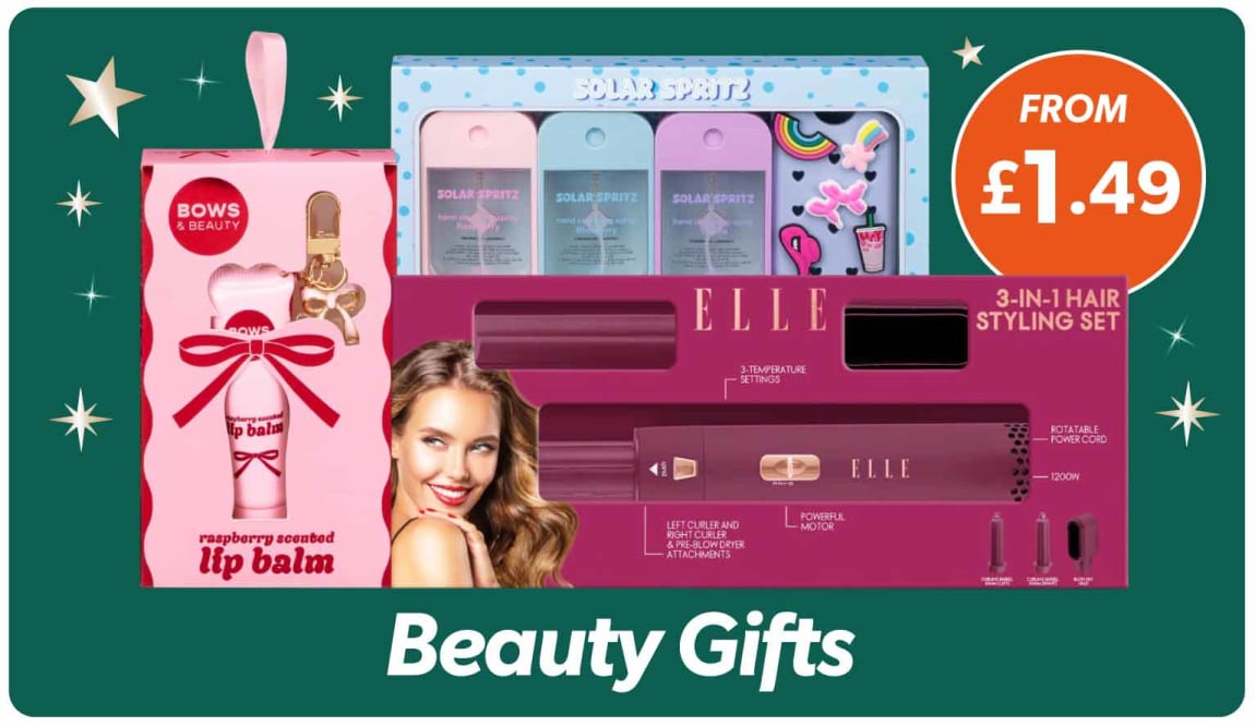 Save on Beauty Gifts at B&M.