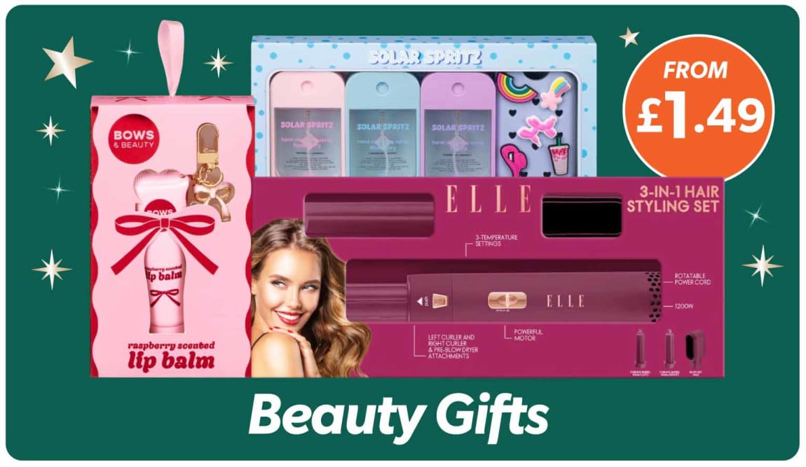 Save on Beauty Gifts at B&M.