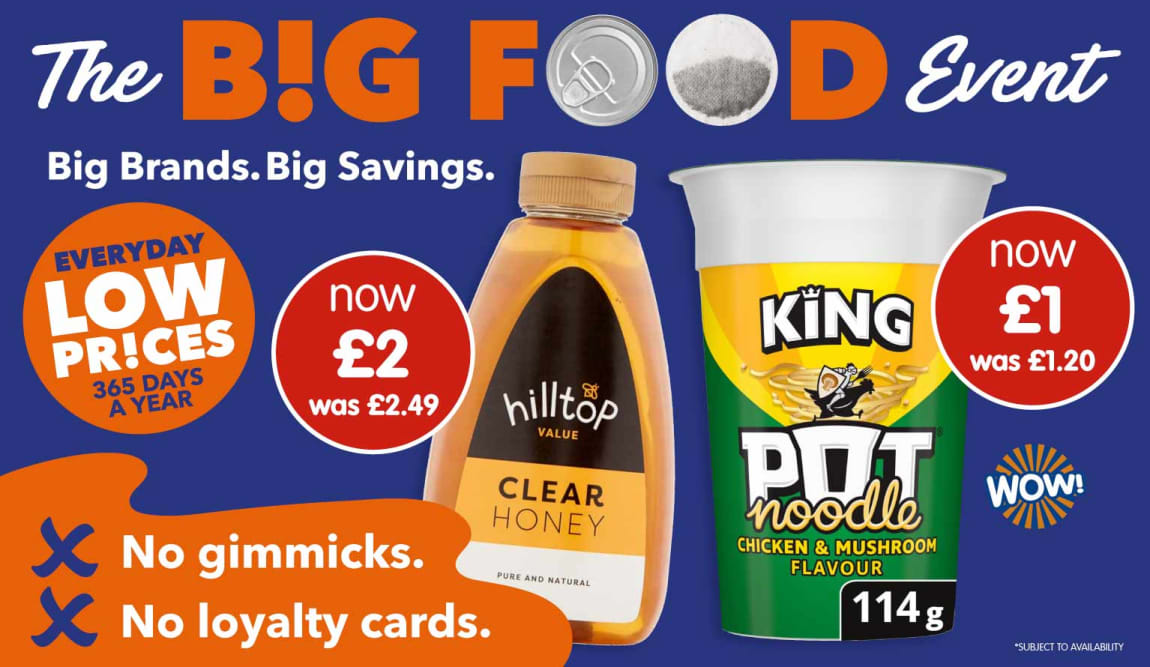 B&M Big Food Event now in store.