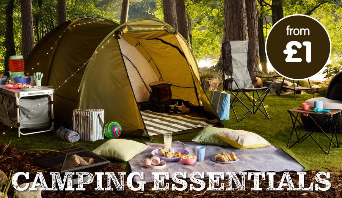 Camping at B&M.