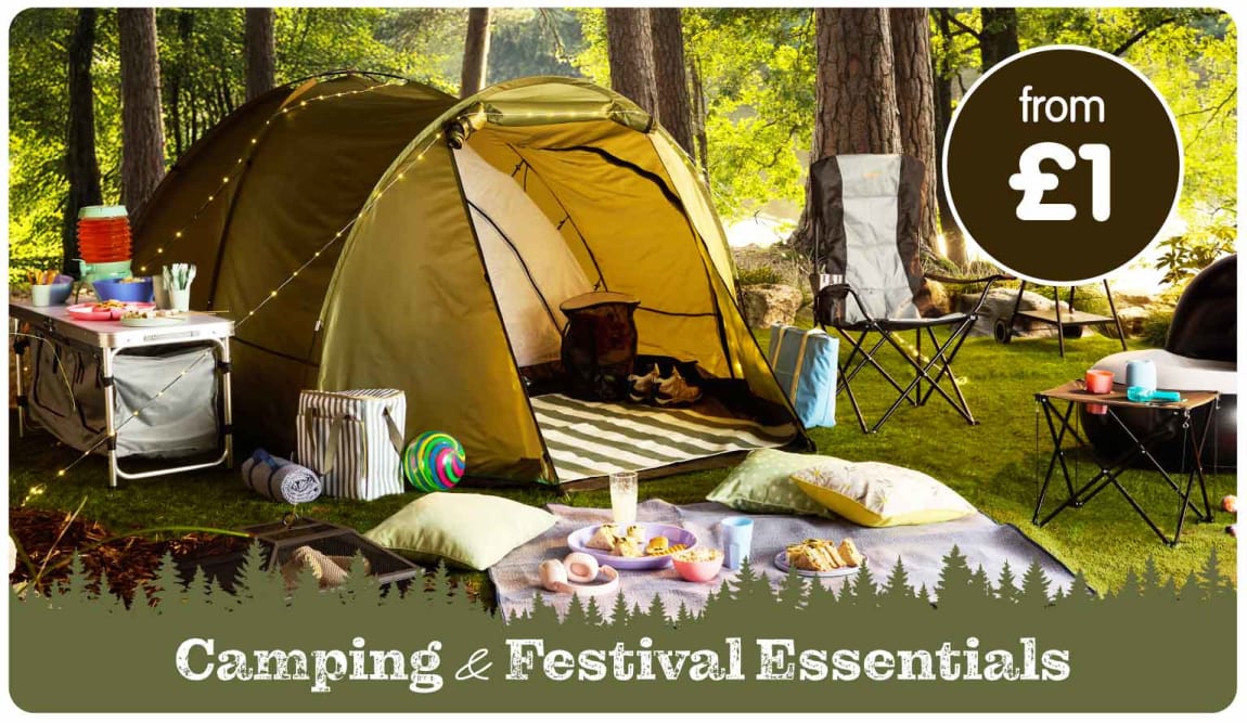 Camping at B&M.