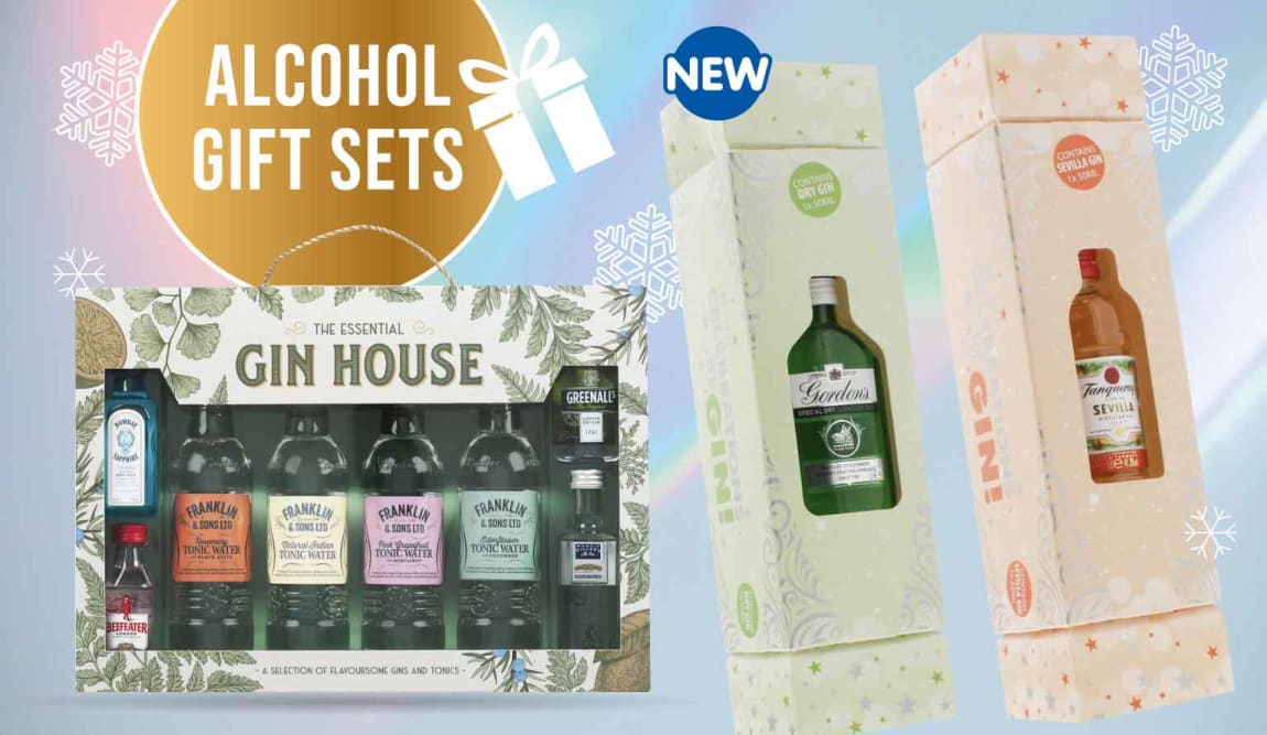 Save on Alcohol Gift Sets at B&M.