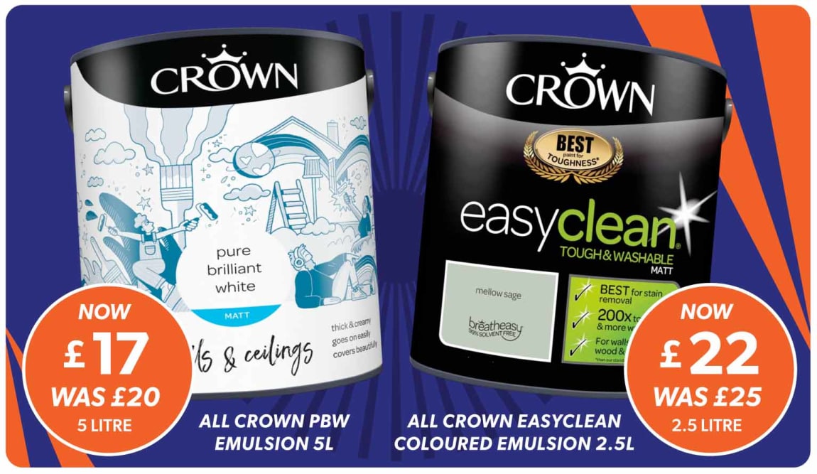 Crown Paint Offers at B&M.