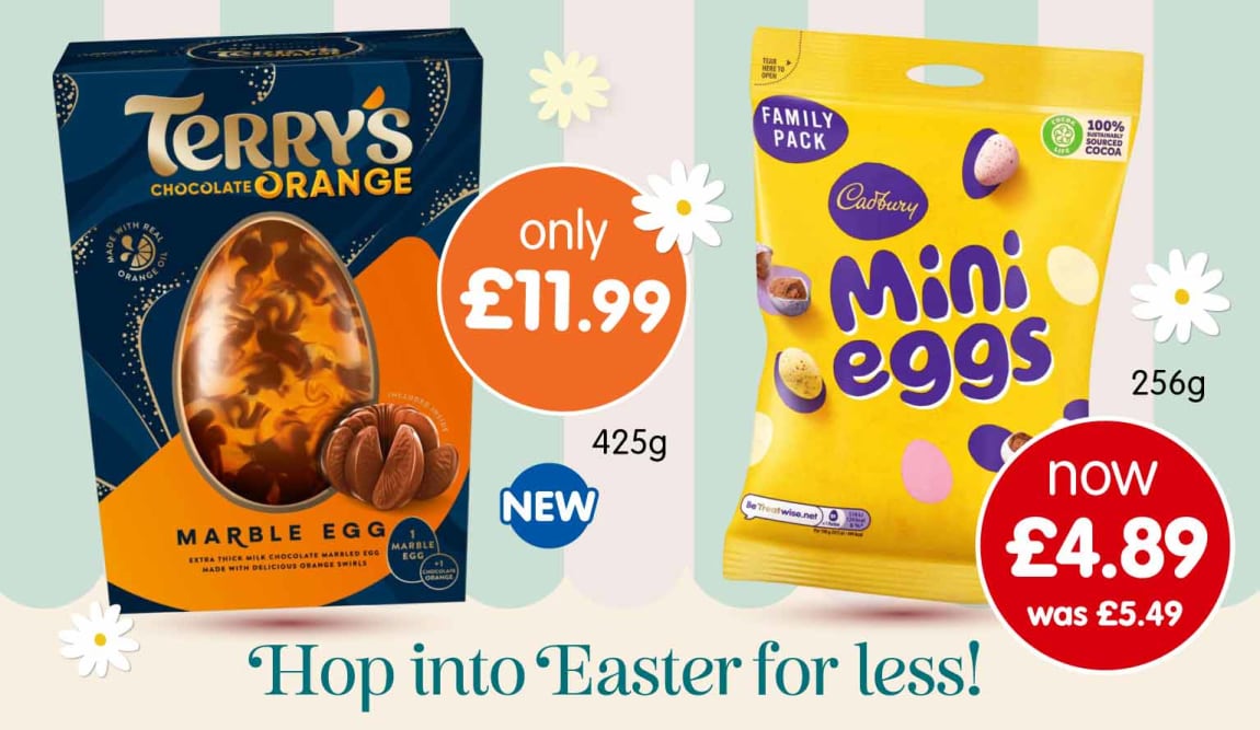 Save on Easter Confectionery at B&M.