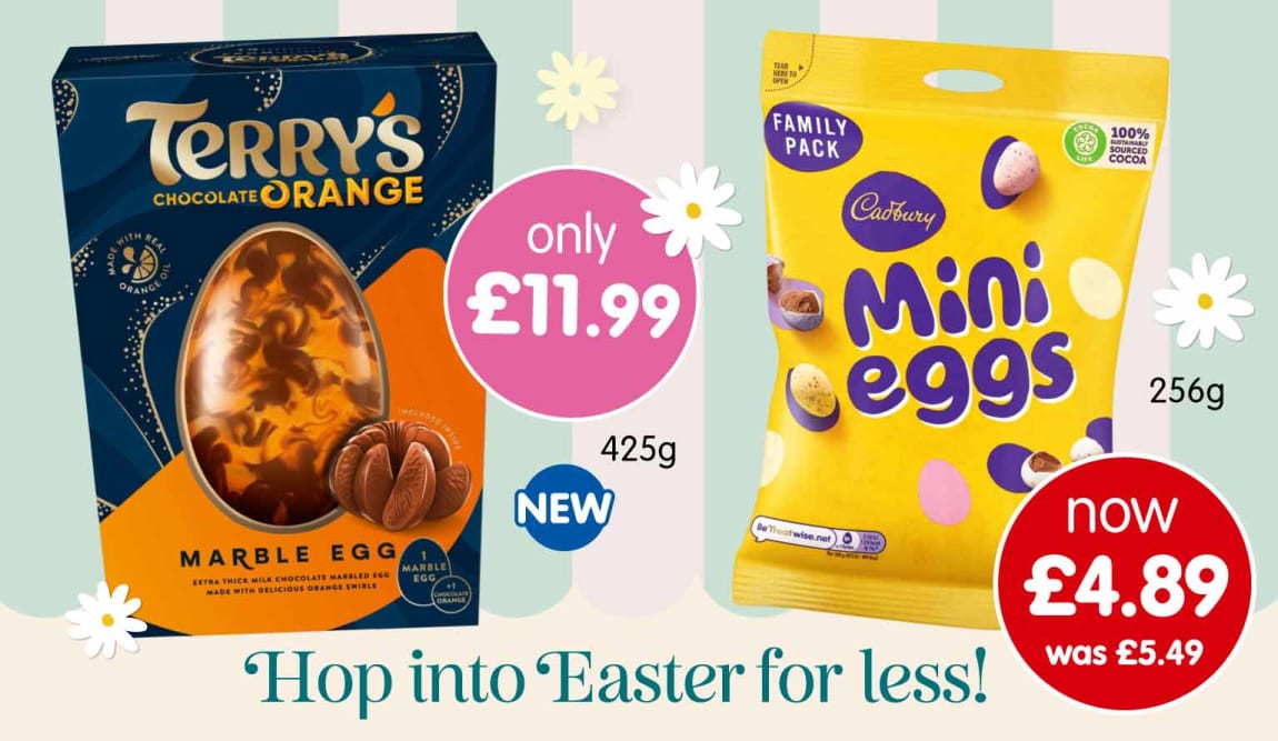 Save on Easter Confectionery at B&M.