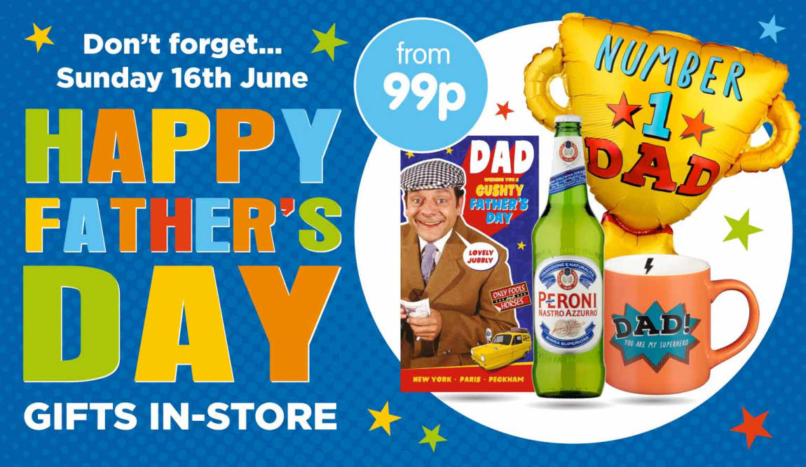 Save on Father's Day Gifts at B&M.