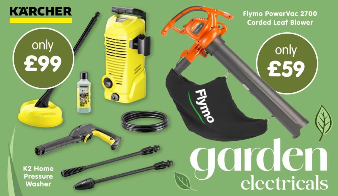 Save on Garden Electricals at B&M.