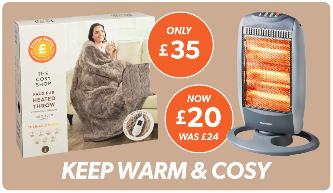 Get Winter Cosy at B&M.