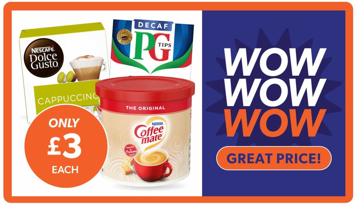 &pound;3 Hot Drinks