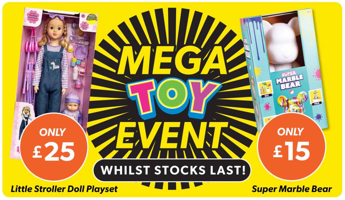 B&M Mega Toy Event.