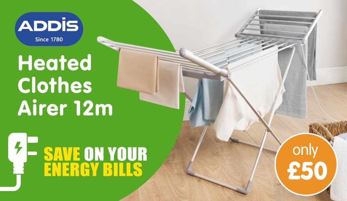 Save on the Addis Clothes Airer at B&M.