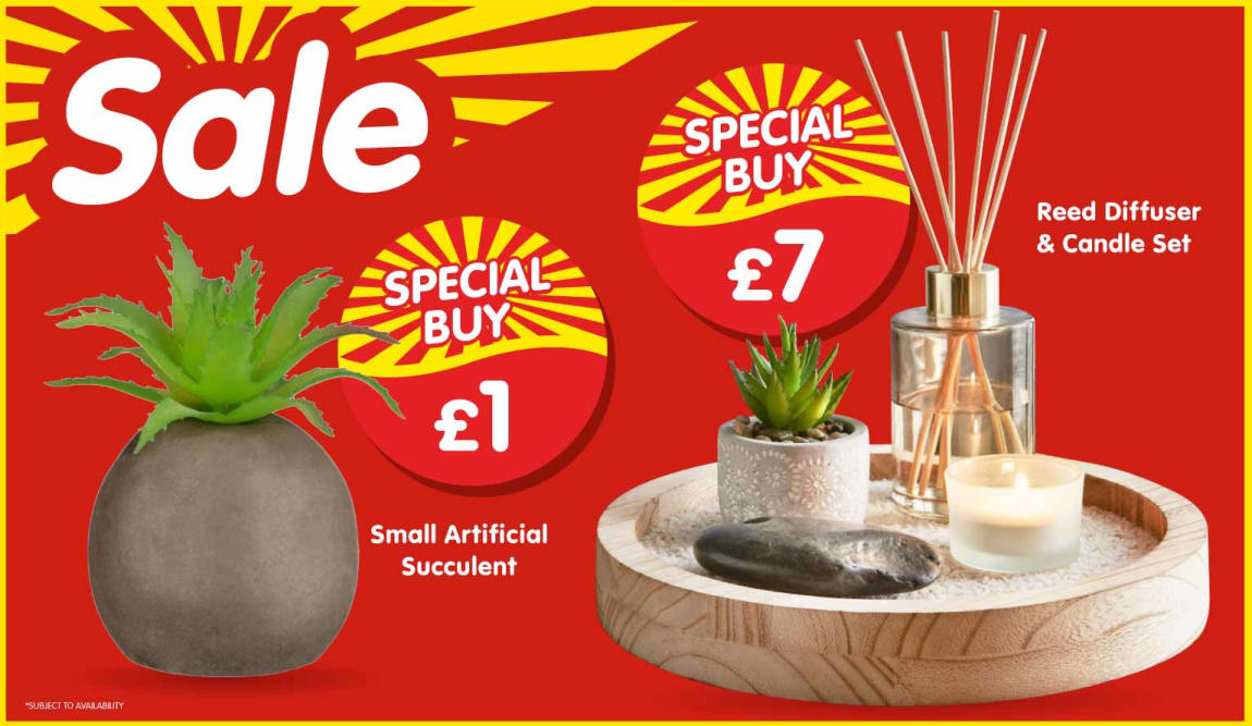 Home Decor Sale at B&M.