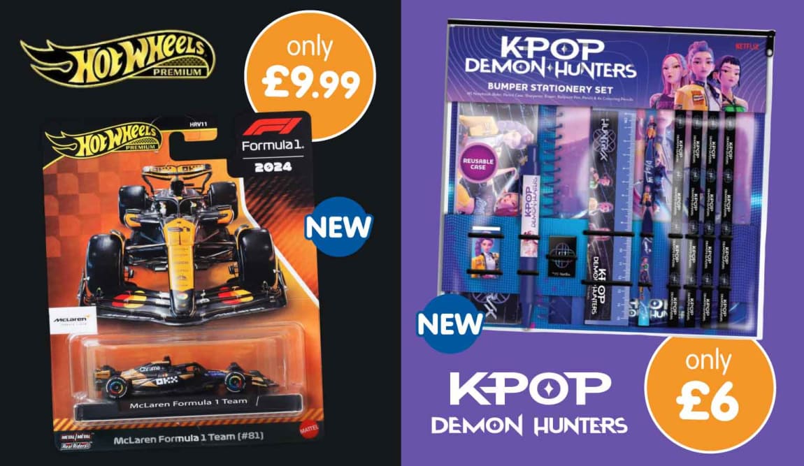 New Toys & Stationery at B&M.