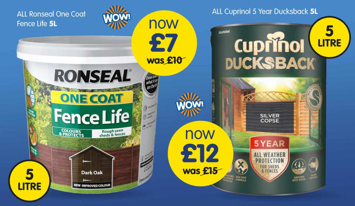 Save on Outdoor Paint at B&M.