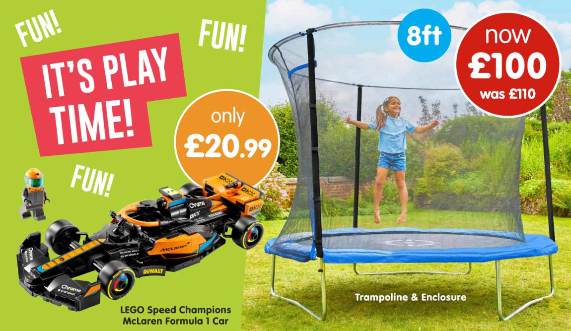Save on Outdoor Toys at B&M.