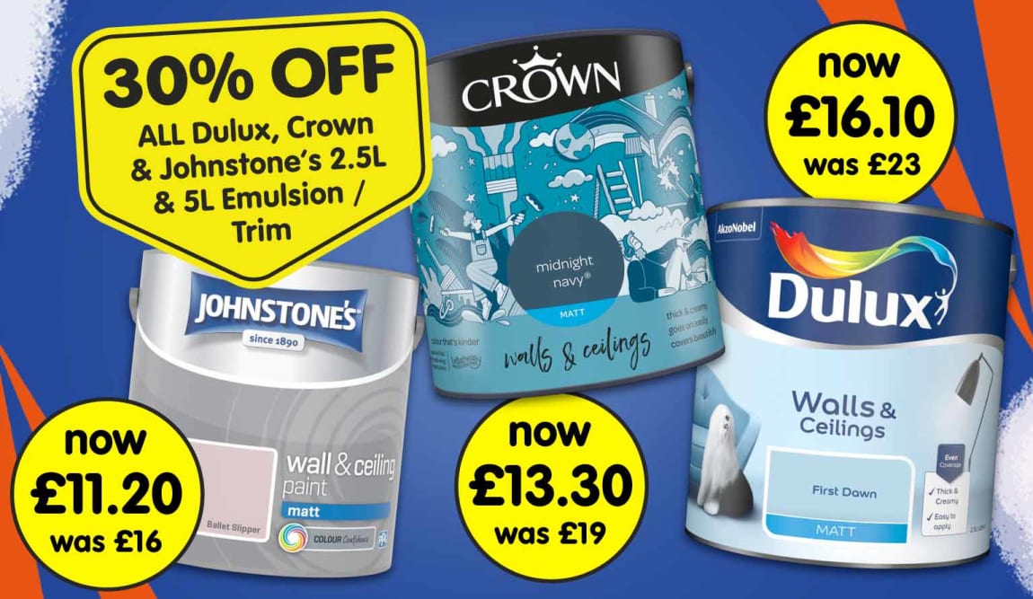 Interior Paint Promotion at B&M.