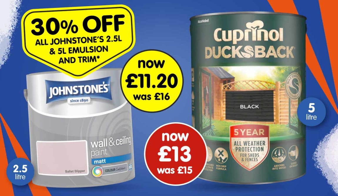 Interior Paint Promotion at B&M.