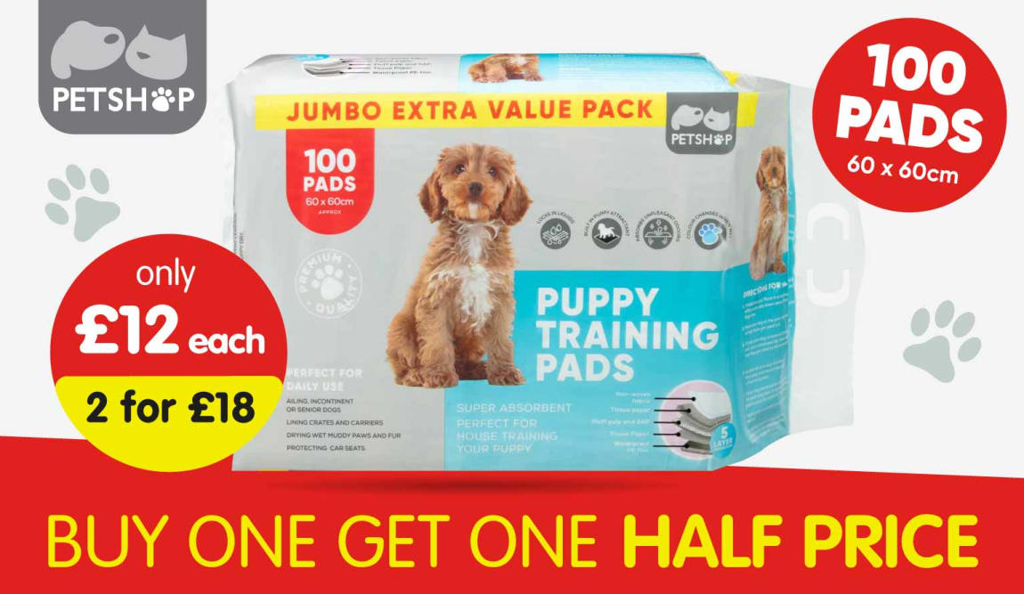 Puppy Pads Offer at B&M.