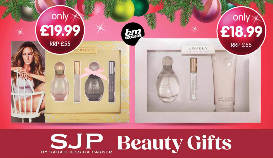 Sarah Jessica Parker Gifts at B&M. Footer.