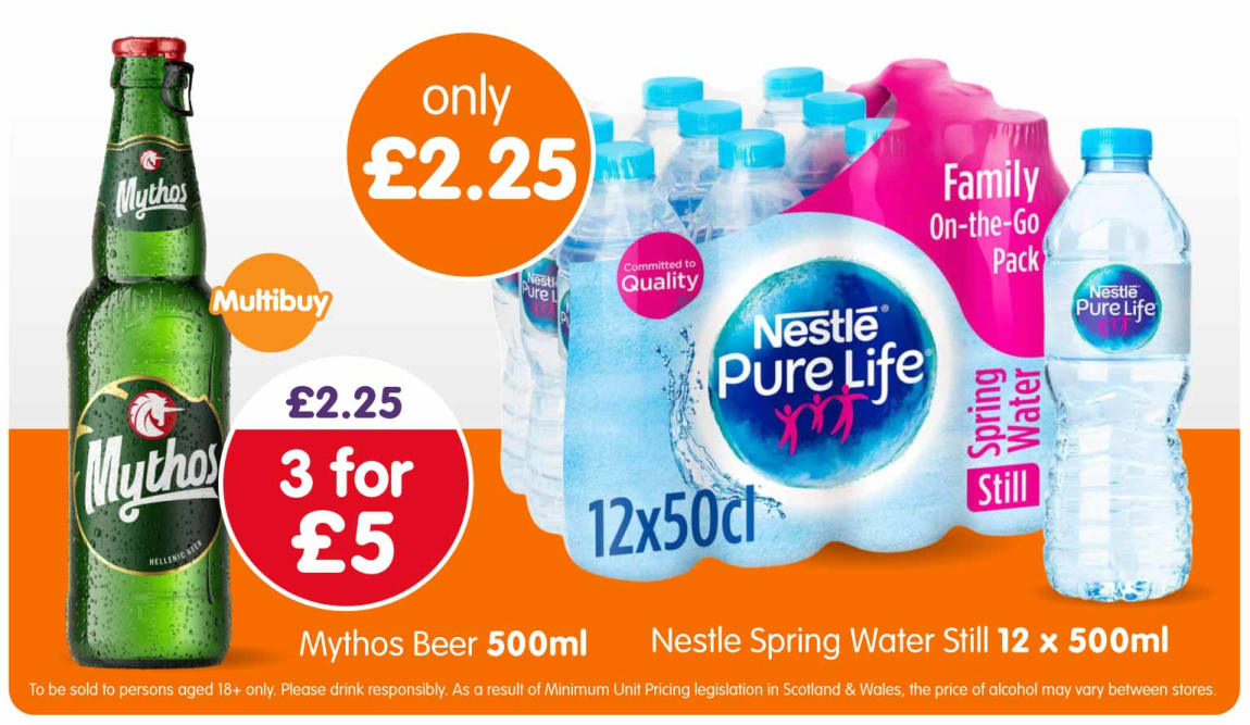 Save on Alcohol & Soft Drinks at B&M.