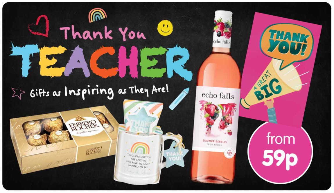 Thank You Teacher at B&M.