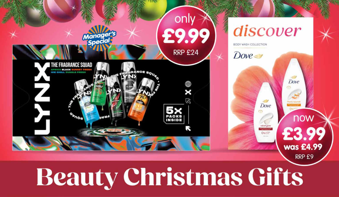 Unilever Beauty Gifts at B&M.