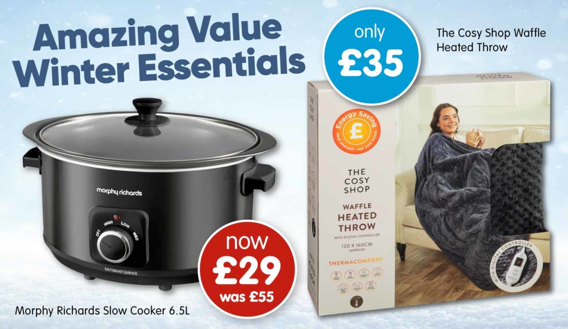 Winter Essentials at B&M.