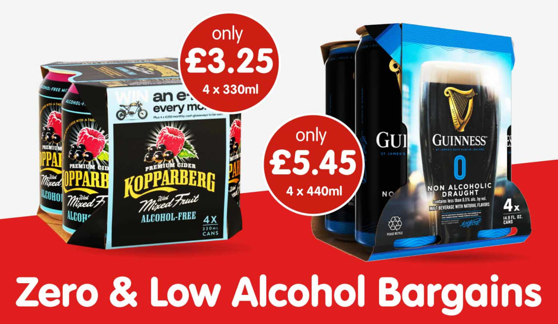 Zero Alcohol at B&M.